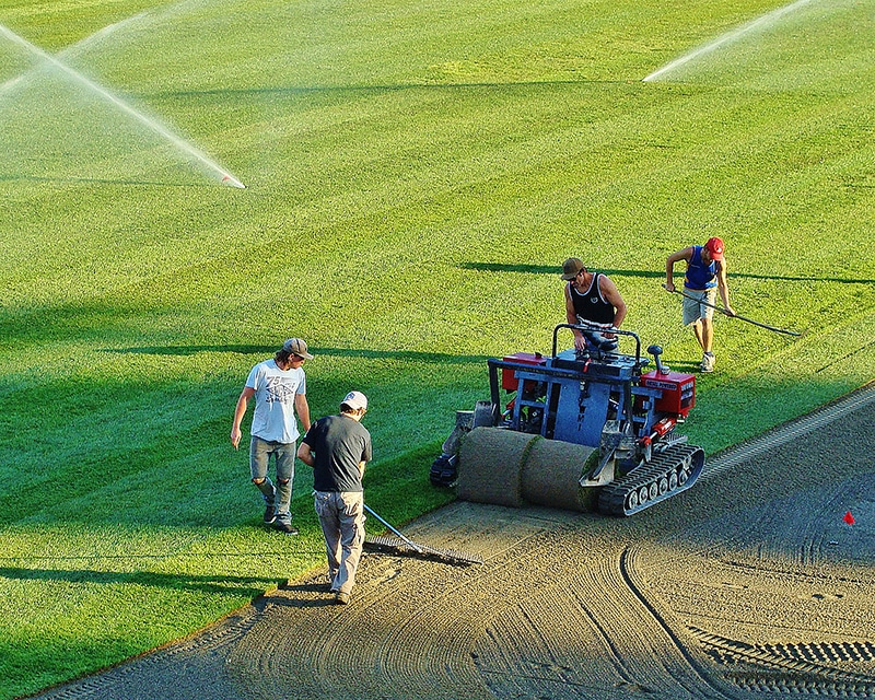 sod crew working